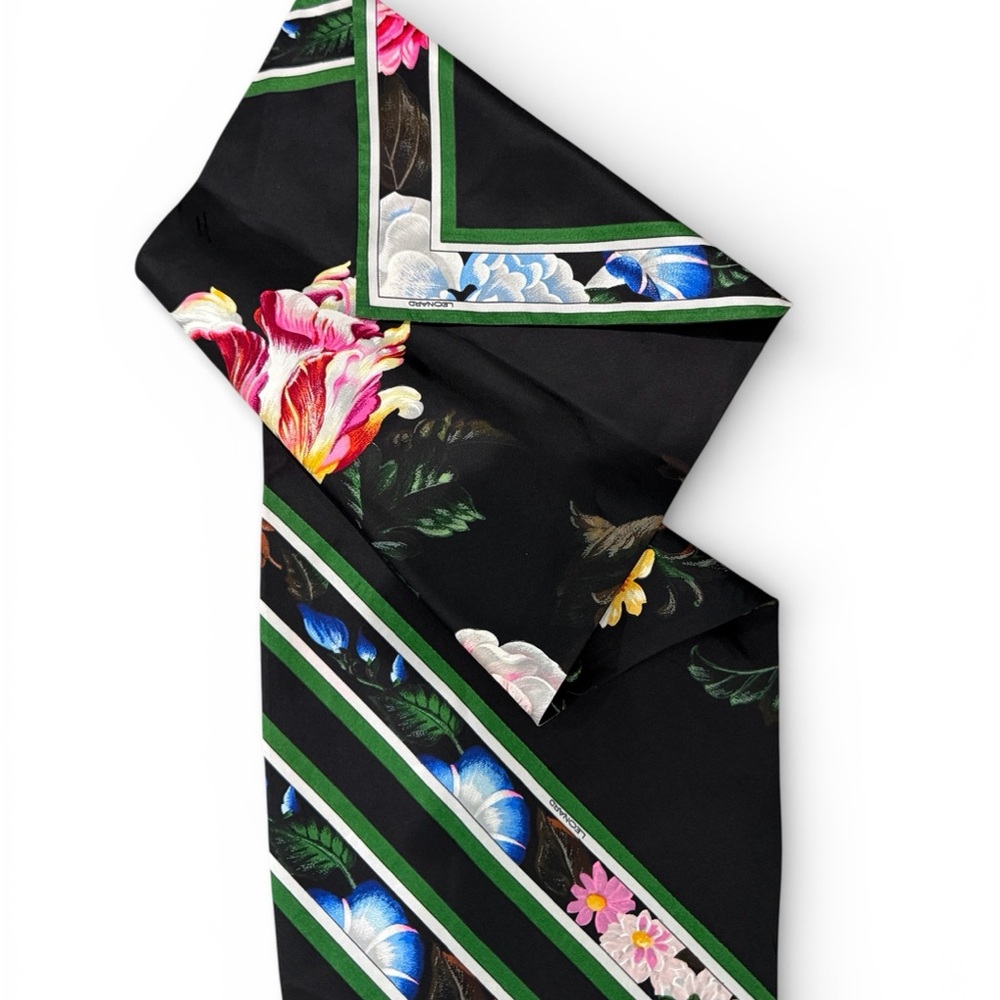 LEONARD Paris “Bandana” Scarf 74” - Picture 3 of 5